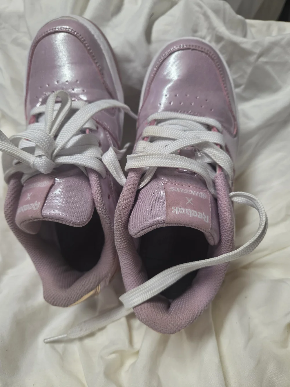 Reebok Heeleys Kids' Light Pink High-Top Sneakers
